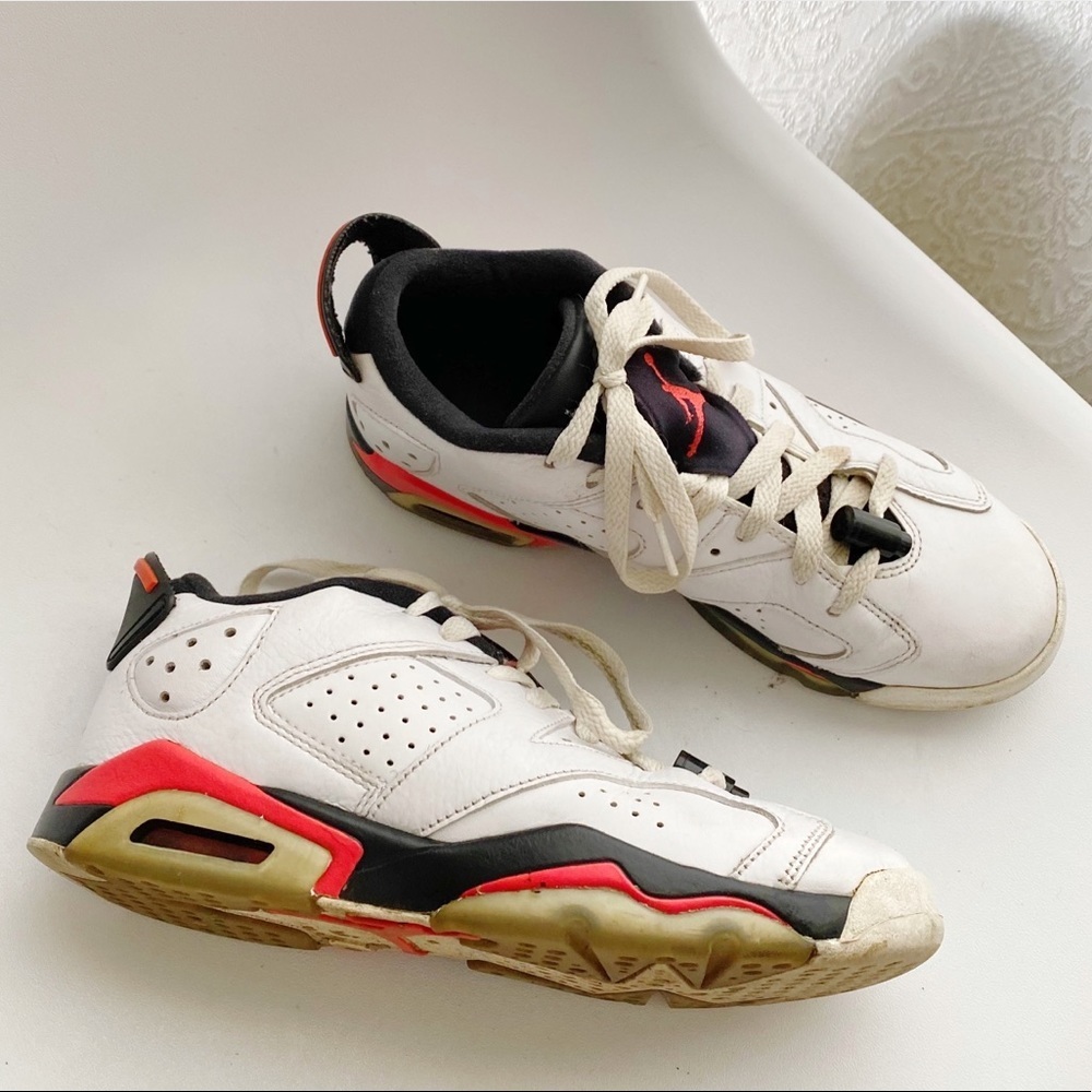 Nike Air Jordan Retro 6 Low Infrared Sneakers 6Y - Picture 2 of 13